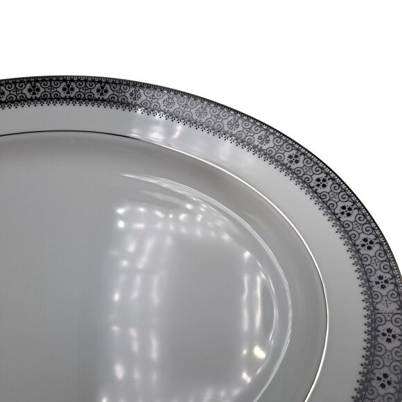 Noritake Fine China Segovia 2216 Pattern 13-3/4" Oval Serving Platter Japan - Picture 5 of 13